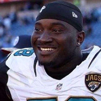 Cam Bradfield smiles in his Jacksonville Jaguars uniform.